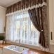 Фіранка Лінсі 400х180 см біло-шоколадна з ламбрекеном LN-Linsey-9 фото 2