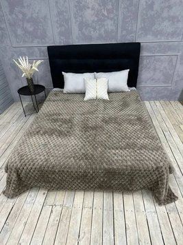 Плед Соната 200х220 см камень микрофибра объемные квадраты евро Cap-Sonata-4 фото