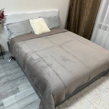 Велюрове покривало Веларіс мокко 220х240 євро Rm-velaris-8-EU фото