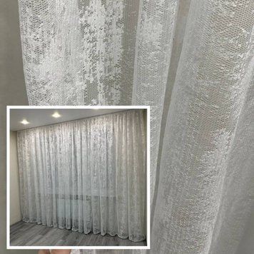 Тюль жакард з мармуровим візерунком 5х2.7м TM-5 фото