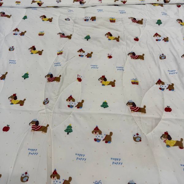 Детское одеяло Baby Dream молочное с собачками  150х200 см микрофибра холлофайбер Baby Dream-170-5-4 молочний фото