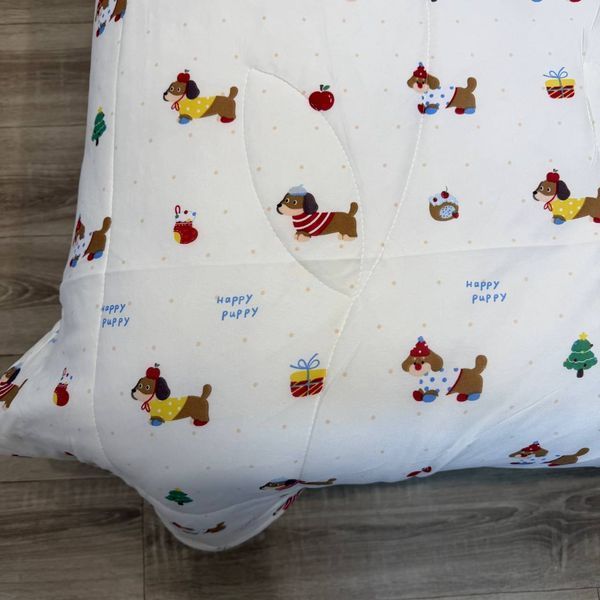 Детское одеяло Baby Dream молочное с собачками  150х200 см микрофибра холлофайбер Baby Dream-170-5-4 молочний фото
