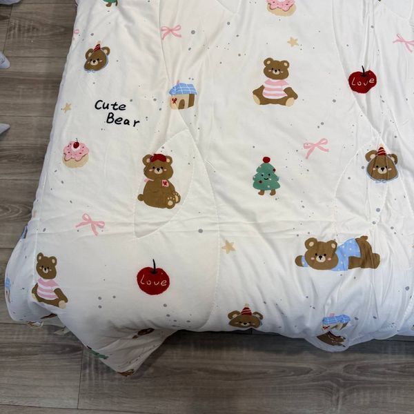 Детское одеяло Baby Dream молочное с медвежонком 150х200 см микрофибра холлофайбер Baby Dream-170-5-6 молочний фото