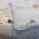 Детское одеяло Baby Dream бирюзовое с животными 150х200 см микрофибра холлофайбер Baby Dream-170-5-7 бірюзовий фото 2