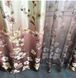 Комплект коричневых штор с тюлем "Флоренция" - шторы 150х270см (2 шт) и тюль батист 400см х 270см FL-3 фото 3
