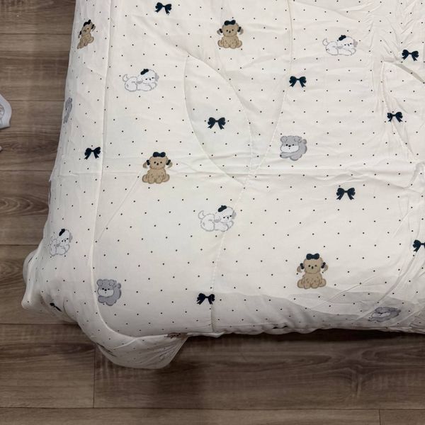 Дитяча ковдра Baby Dream бежевий з тваринками 150х200 см мікрофібра холлофайбер Baby Dream-170-5-13 бежевий фото