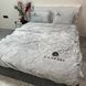 Тепла велюрова Євро постільна білизна Caresse сіра RM-2323-EU фото 1