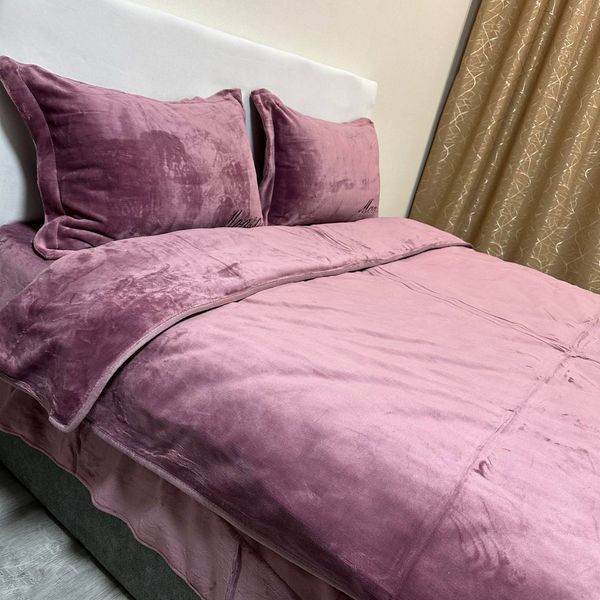 Теплое постельное белье полуторное Моника фиолетовая 150*200 Rm - Monica - 24- 1.5 фото