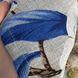 Набір штор з тюллю Евеліна сірий з синім принтом (2 штори по 1.5м + тюль 4м) висота 2.6м Evelina-6 фото 2