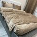 Теплое велюровое евро постельное белье Caresse кофейного цвета RM-2325-EU фото 1