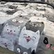 Плюшевое постельное белье Мирея серое с котами евро размер Cap-Postilna Pl-3- EU фото 4