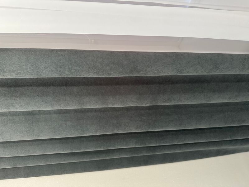 Готовые пошитые шторы из ткани микровелюр Diamond 150*270см - 2 шт графит Petek-342 фото