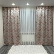 Модні жакардові штори з візерунком меланж 2шт розмір 1.5м*2.7м бежево-теракотового кольору для вітальні