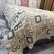 Плед покрывало муслин Квадро 5 слоев серо-бежевый 200х230 см евро Rm-Kvadro-4 фото 2