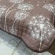 Покрывало стеганое двустороннее Аура сатин кофейное одуванчики 180x200 холлофайбер LM-Aura-3-2.0 фото 2