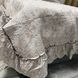 Кейт молочный с серо-бежевыми цветами, 200х230 см + рюши 15 см, 2 наволочки 50х70 см Kate-9 фото 7