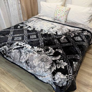 Акрилове покривало Design сіре двостороннє 190х215 см Design-AP-6 фото