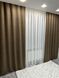 Готовые пошитые шторы из ткани микровелюр Diamond 150*270см - 2 шт цвета капучино Petek-193 фото 2