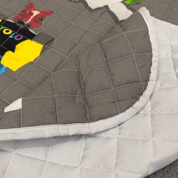Детское покрывало одеяло 150х210 Roblox серое LM-Pk-30 фото