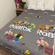 Детское покрывало одеяло 150х210 Roblox серое LM-Pk-30 фото 1