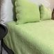Якісний набір покривало велюрове салатового кольору з трояндами розмір 210*230 см із наволочками 50*70см(2шт) Р-С8-велюр фото 6