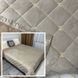 Велюрове покривало стібане бежеве 150х200см Rm-vel-11-1.5 фото 1