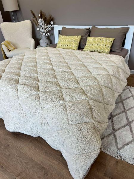 Тепла двостороння ковдра Pure Wool 195x215 см євро розмір LM-PureWool-EU фото