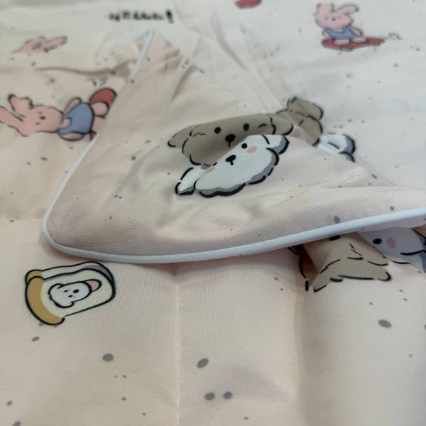 Детское одеяло Baby Dream розовое с рисунками 150х200 см микрофибра холлофайбер Baby Dream-170-5-2 рожева фото