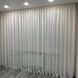 Однотонная льняная тюль на тесьме 3х2.7м белая TL-3 фото 3