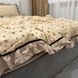 Комплект постельного белья Фрезия вареный хлопок бежево кофейный с одеялом Rm-Fresia-6-EU фото 5