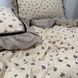 Комплект постельного белья Фрезия вареный хлопок бежево кофейный с одеялом Rm-Fresia-6-EU фото 4